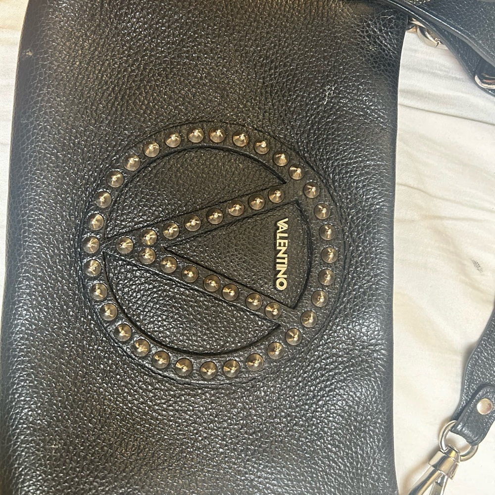 Valentino Black Studded Leather Bag